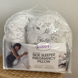 Boppy Side Sleeper Pregnancy Pillow - White and Gray